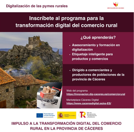 Imagen Programa para la transformación digital del COMERCIO RURAL