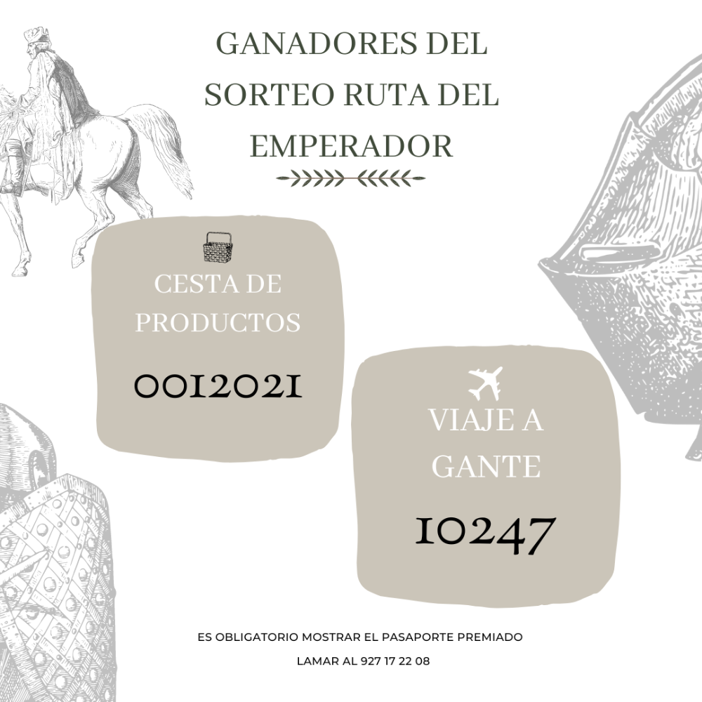 Imagen GANADORES DEL SORTEO RUTA DEL EMPERADOR