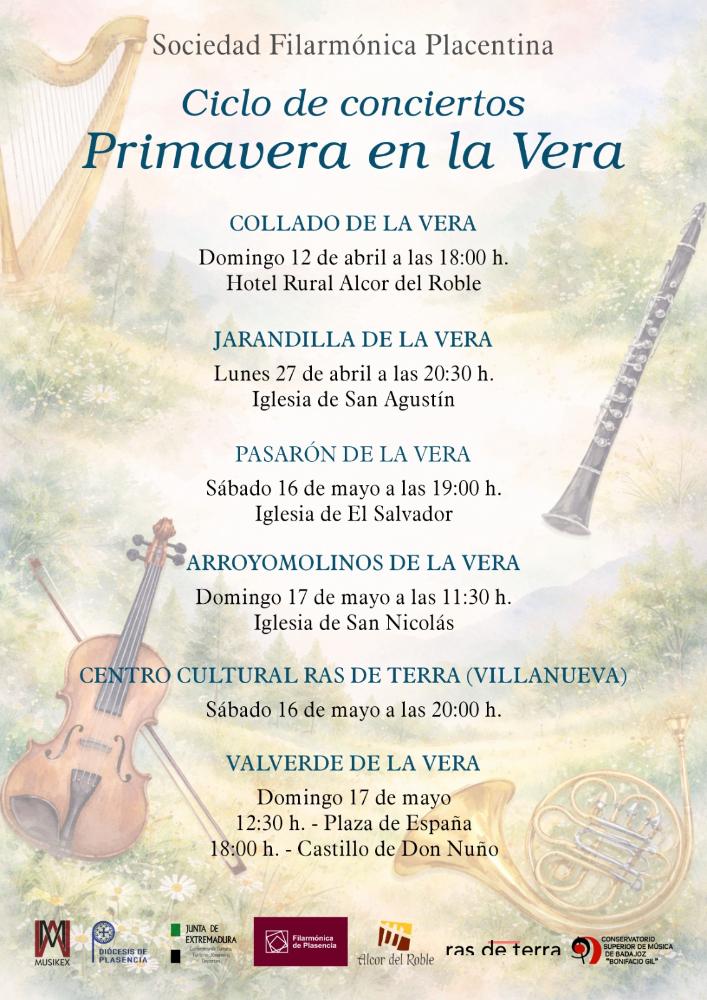 Imagen Ciclo de Conciertos en La Vera. Sociedad Filarmónica Placentina